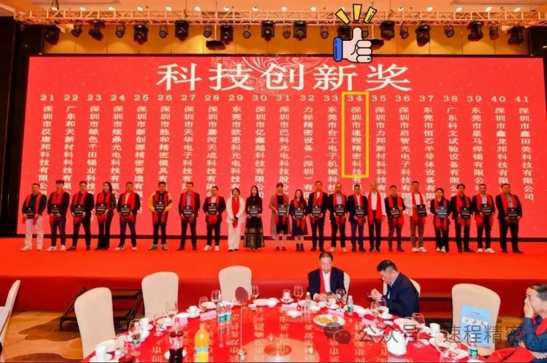 喜報 | 速程精密獲評2023年度企業“科技創新獎”